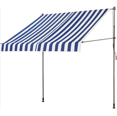 300 cm szeroki balkon Awning Polyester materiał żaglowy ręczny ręcznik Ochrona przeciwsłoneczna Bez wiercenia