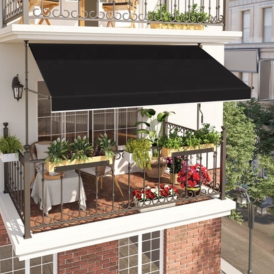 Ręczna obsługa Balkon Klamy Awing 300cm szerokości z ręczną kliknięcią i wysokości regulowanej