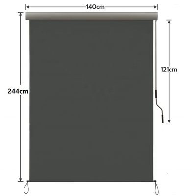 1.6m*2.5m Materiał żaglowy z poliestru Wylotny wodoodporny Cienie słoneczne