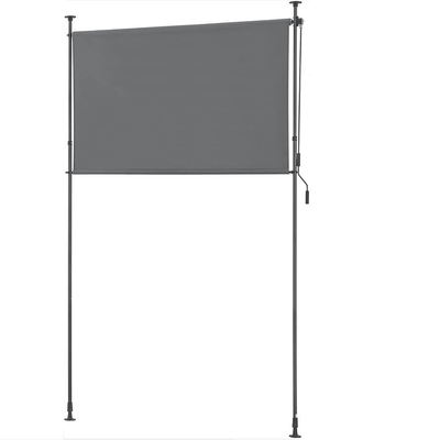 Zewnętrzne 120 x 270 cm żagle poliestrowe rozciągające się nieprzezroczyste piecowanie pionowe z ręczną kliką