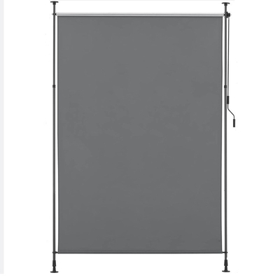 Zewnętrzne 120 x 270 cm żagle poliestrowe rozciągające się nieprzezroczyste piecowanie pionowe z ręczną kliką