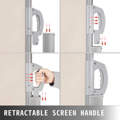 Aluminium Pole Side Awning Retractable Folding Screen for Patio/Terrace/Backyard Privacy