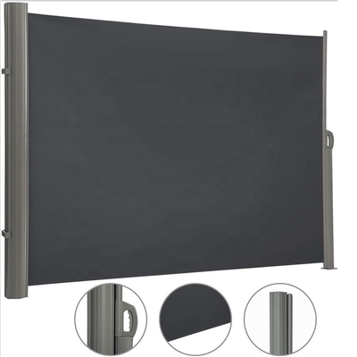 160x300cm Ogród Sun Shade Canopy Wciągalne markizy do ręcznego obsługi Patio Side