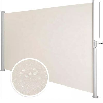 Rozciągający się płaszcz boczny do tarasu i ogrodu, zasłona przeciwsłoneczna, 100% poliester