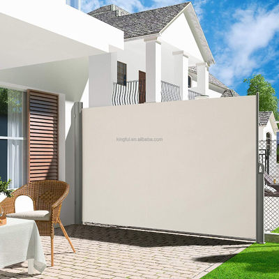 Rozciągający się płaszcz boczny do tarasu i ogrodu, zasłona przeciwsłoneczna, 100% poliester