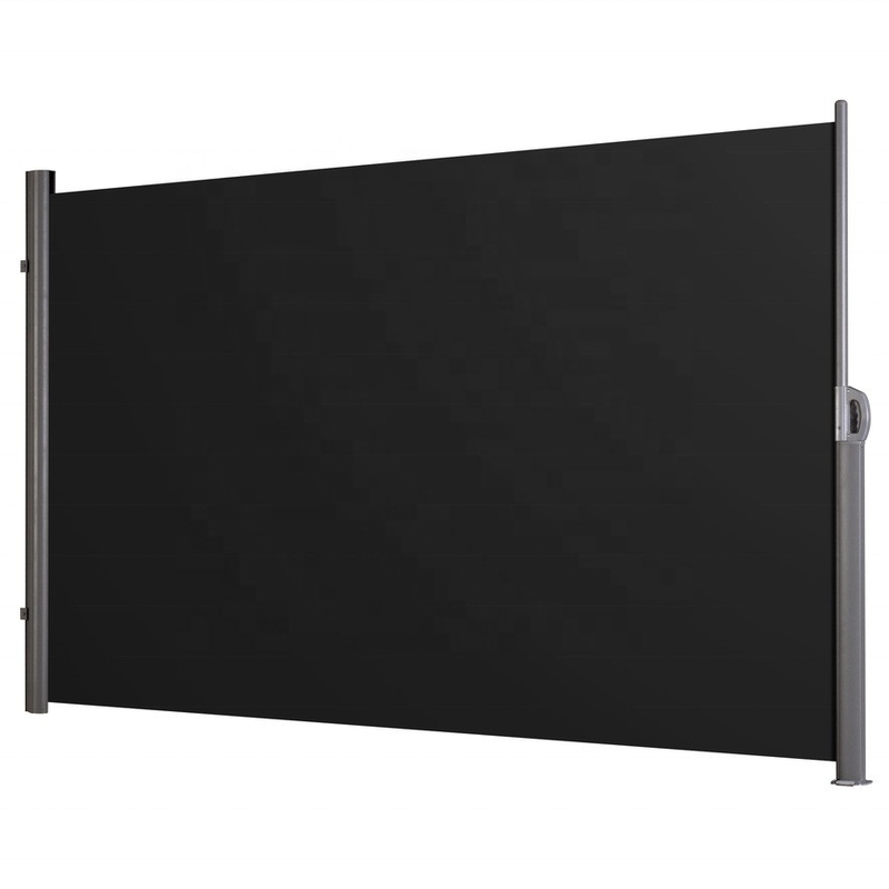 Beżowy markiz boczny rozciągający się 160/180/200x300 cm dla balkonu Taras ogród nieprzezroczysty boczny rolkowy szyba przednia